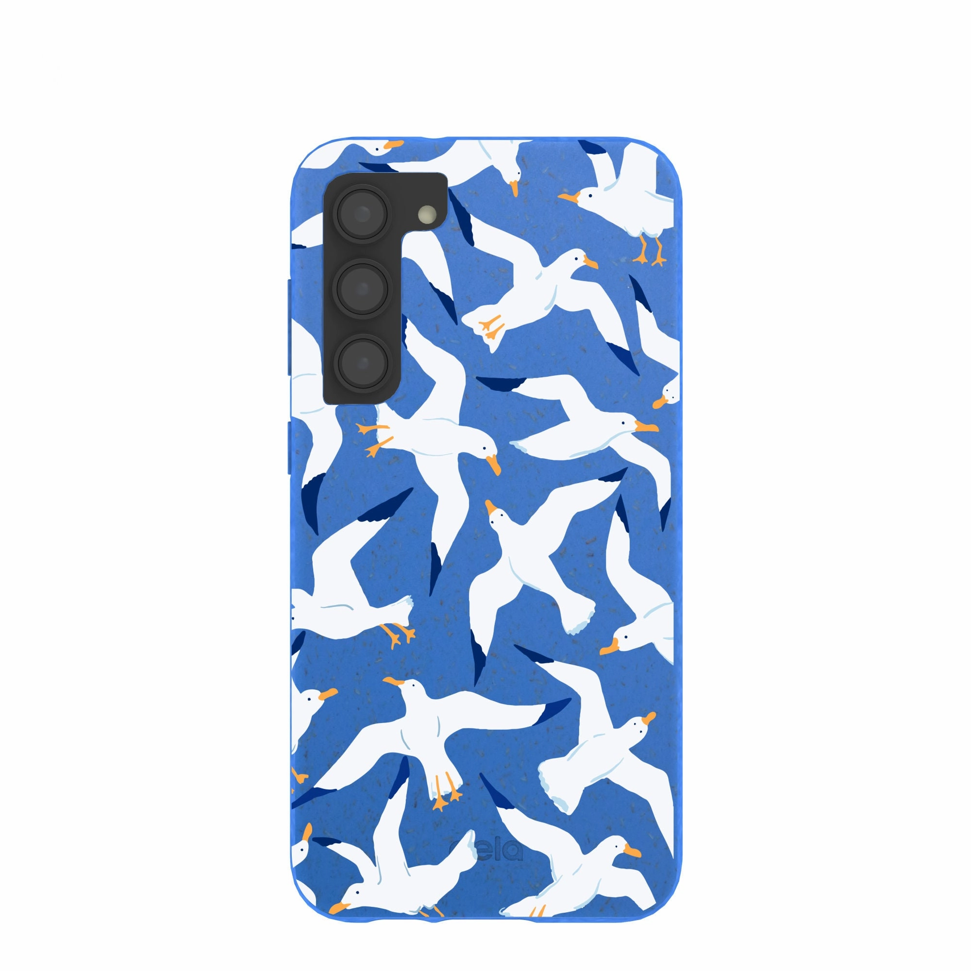 Electric Blue Seagulls Samsung Galaxy S23 (Plus) Case Everyday Comfort