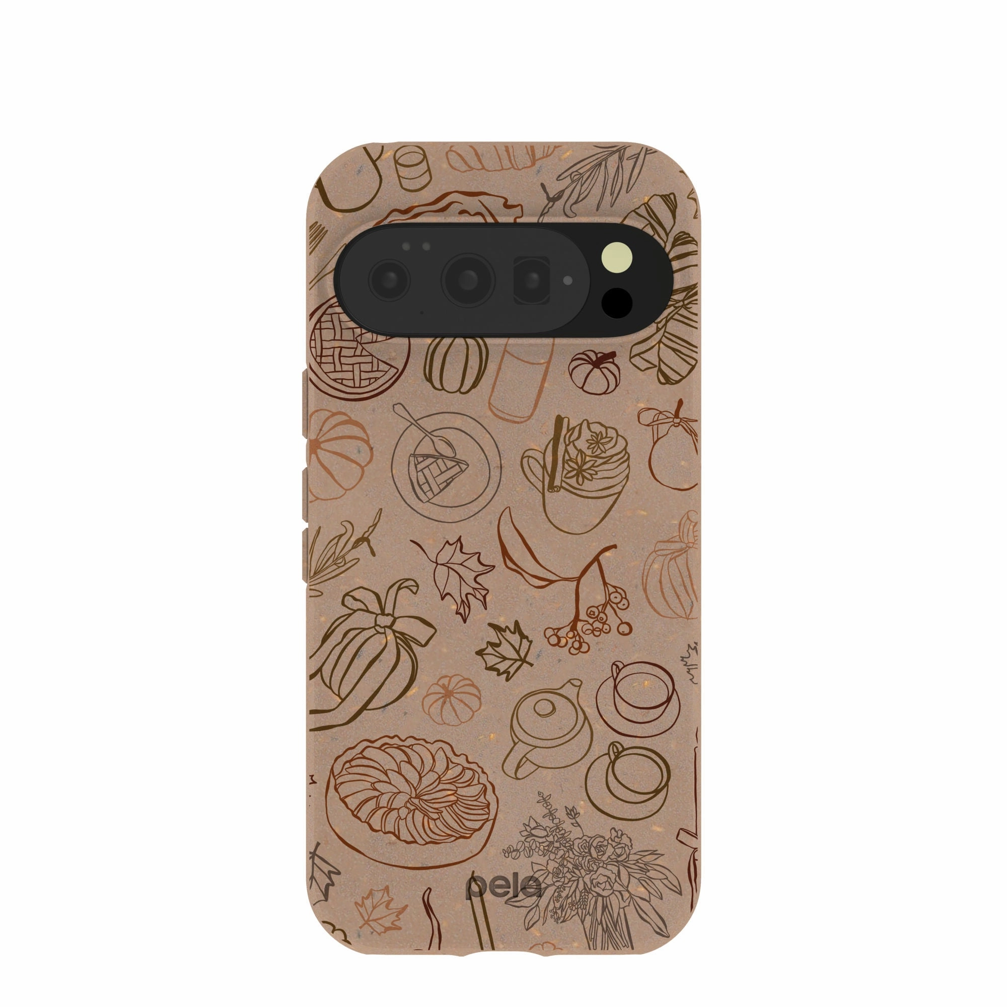 Chocolate Brown Autumn Sweets Google Pixel 10/10 Pro Case Soft Finish Layer