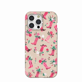 Frosted surface Seashell Boots N Flowers iPhone 15 Pro Max Case