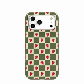 Soft Edging Forest Floor Strawberry Field iPhone 17 Pro Max Case