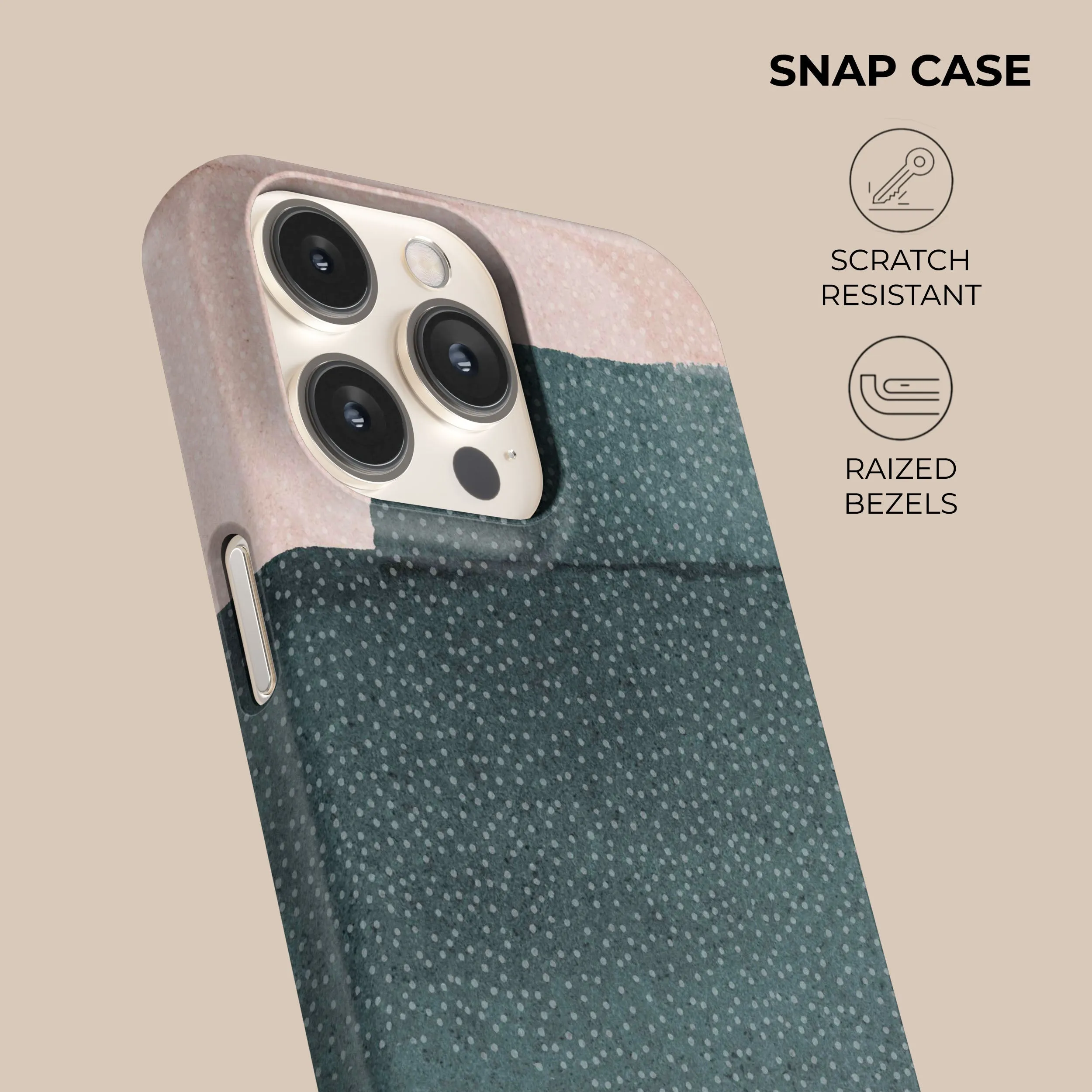 Gradient Design Luxury Layer Texture Aura Green Phone Case