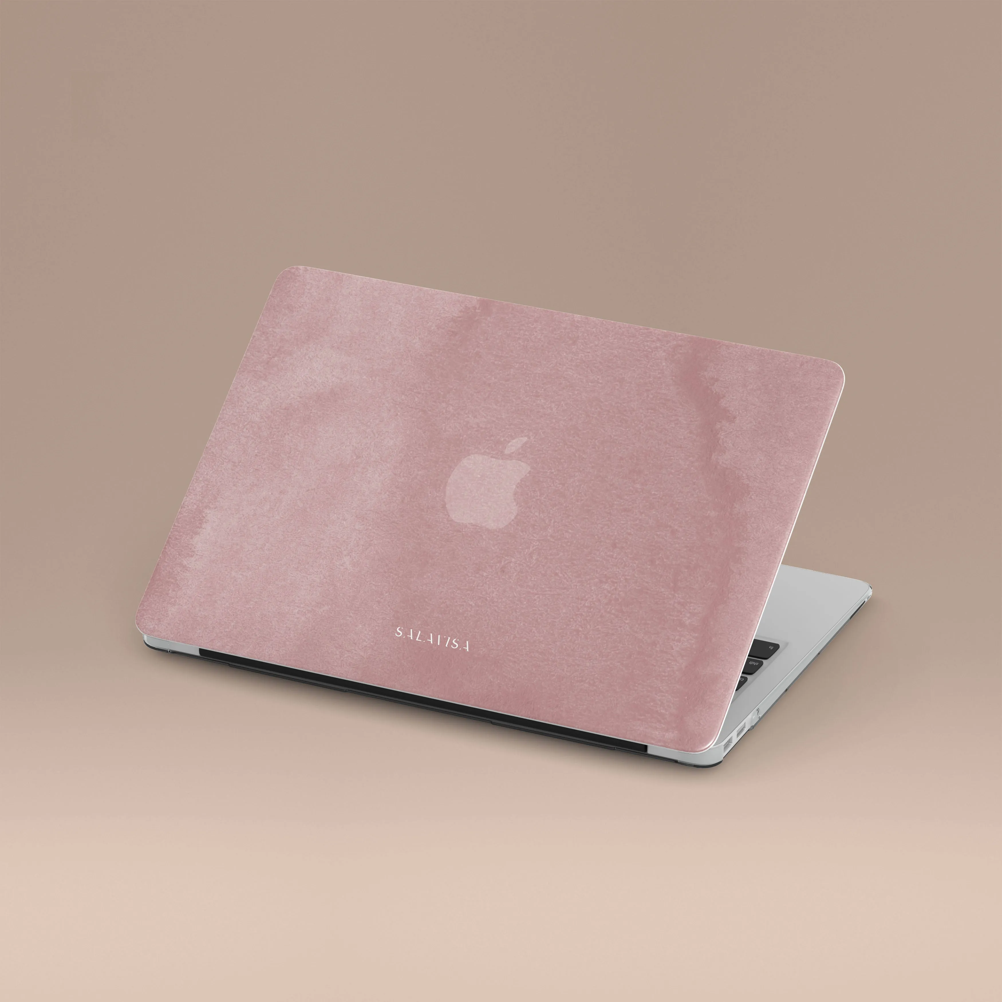 Rose Pink Watercolor MacBook Case Soft Texture Slim Fitment