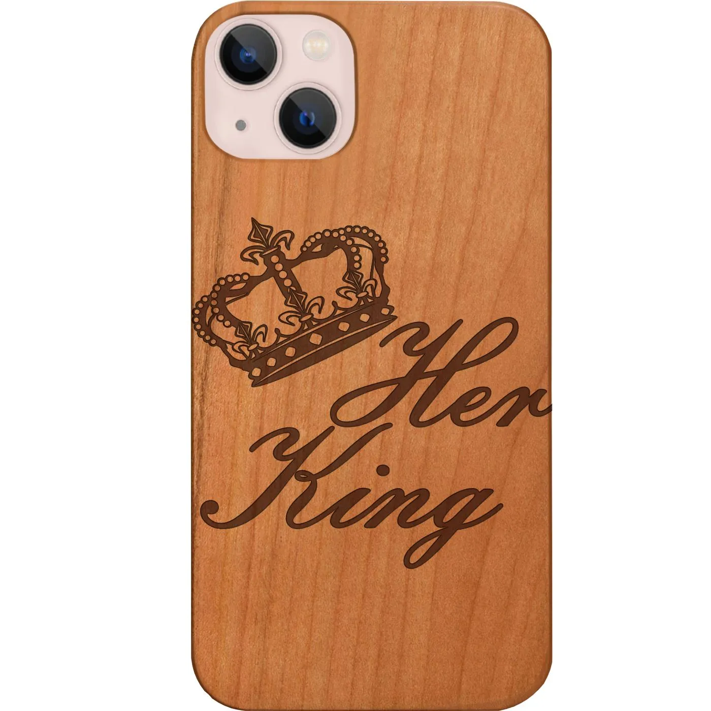 Her King - Engraved Phone Case Transparent Shell