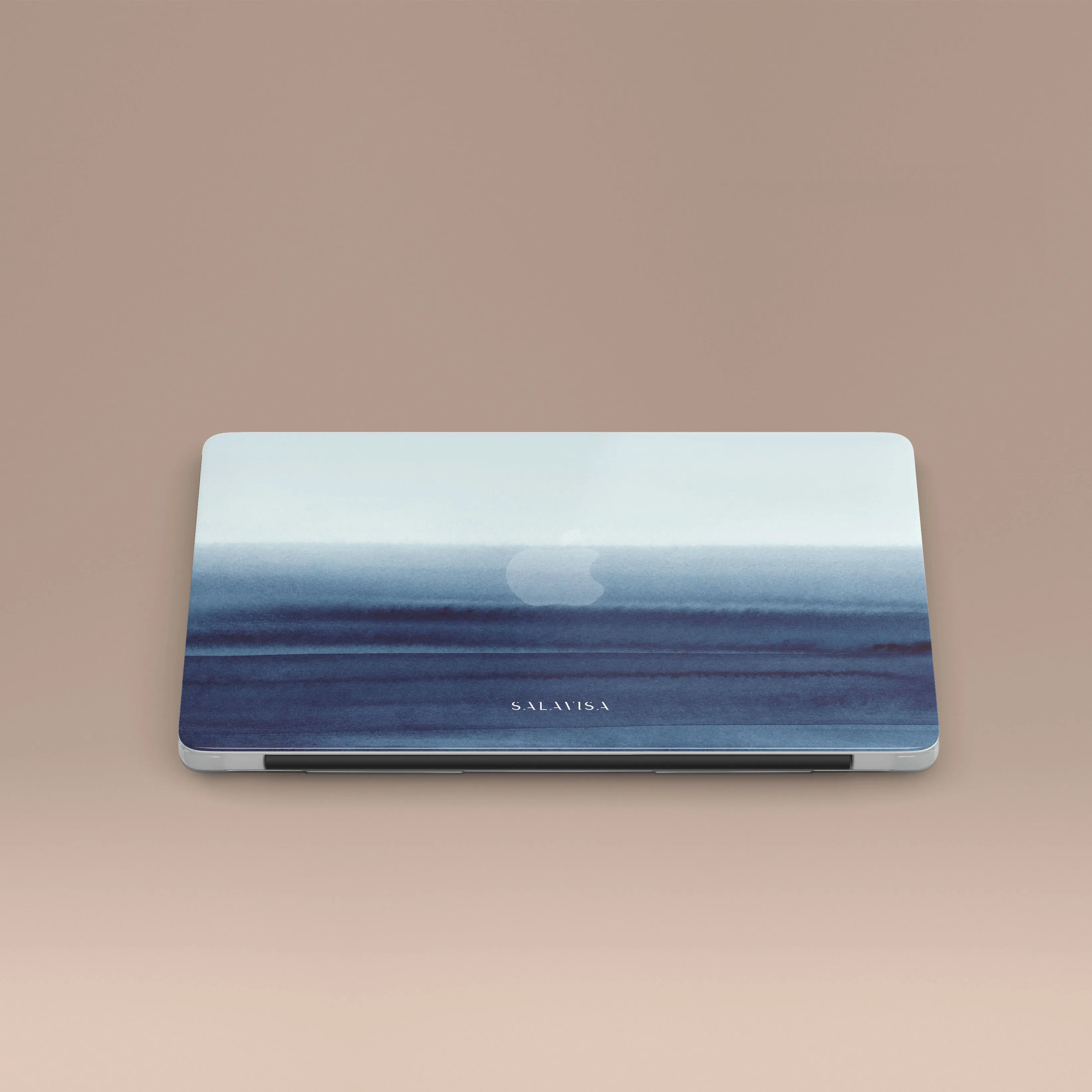 Deep Blue Tie Dye MacBook Case Lightweight Build Shock Layer