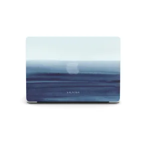 Compact Fit Minimal Shield Deep Blue Tie Dye MacBook Case