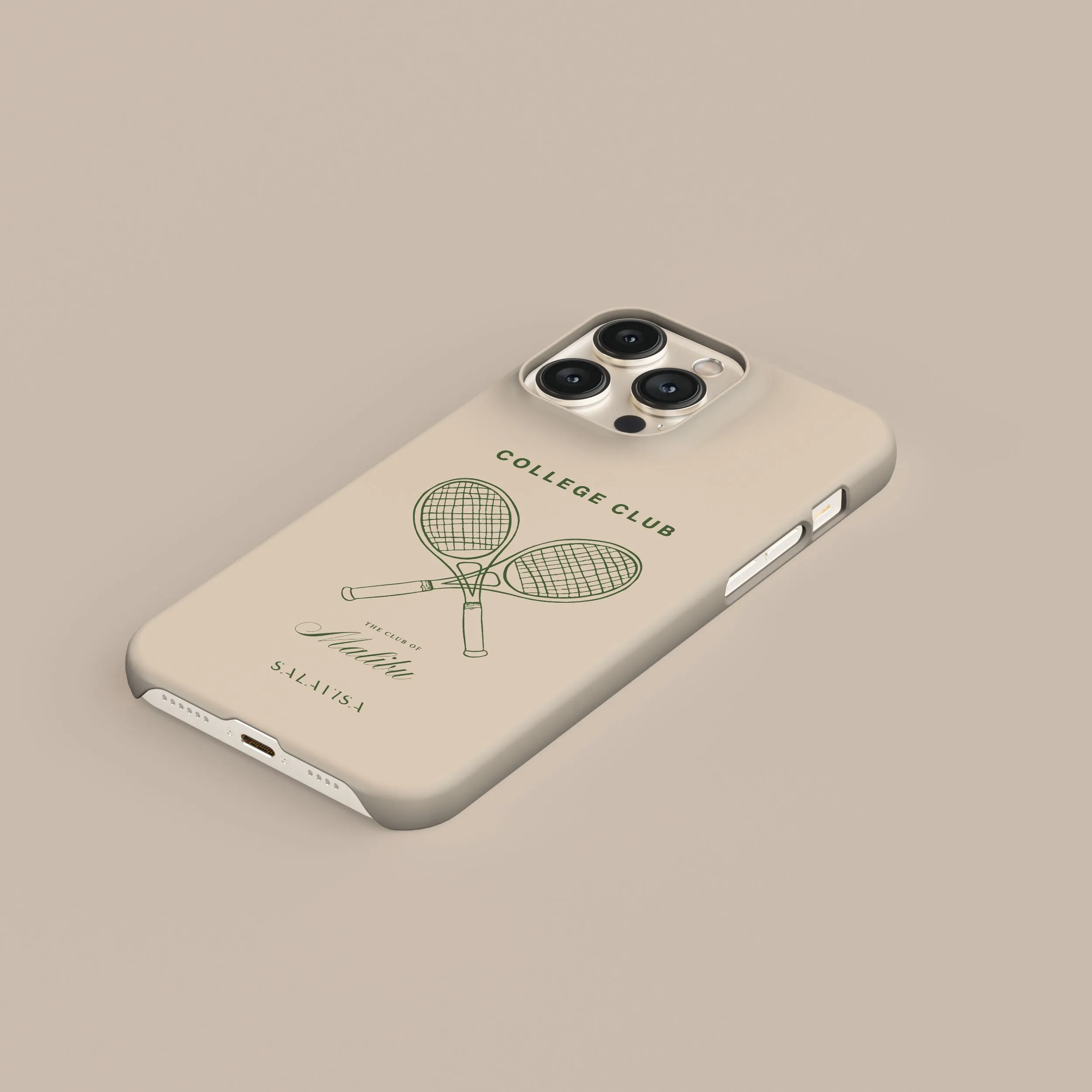 Soft Edge Detail Pocket Ready College Club Malibu Phone Case