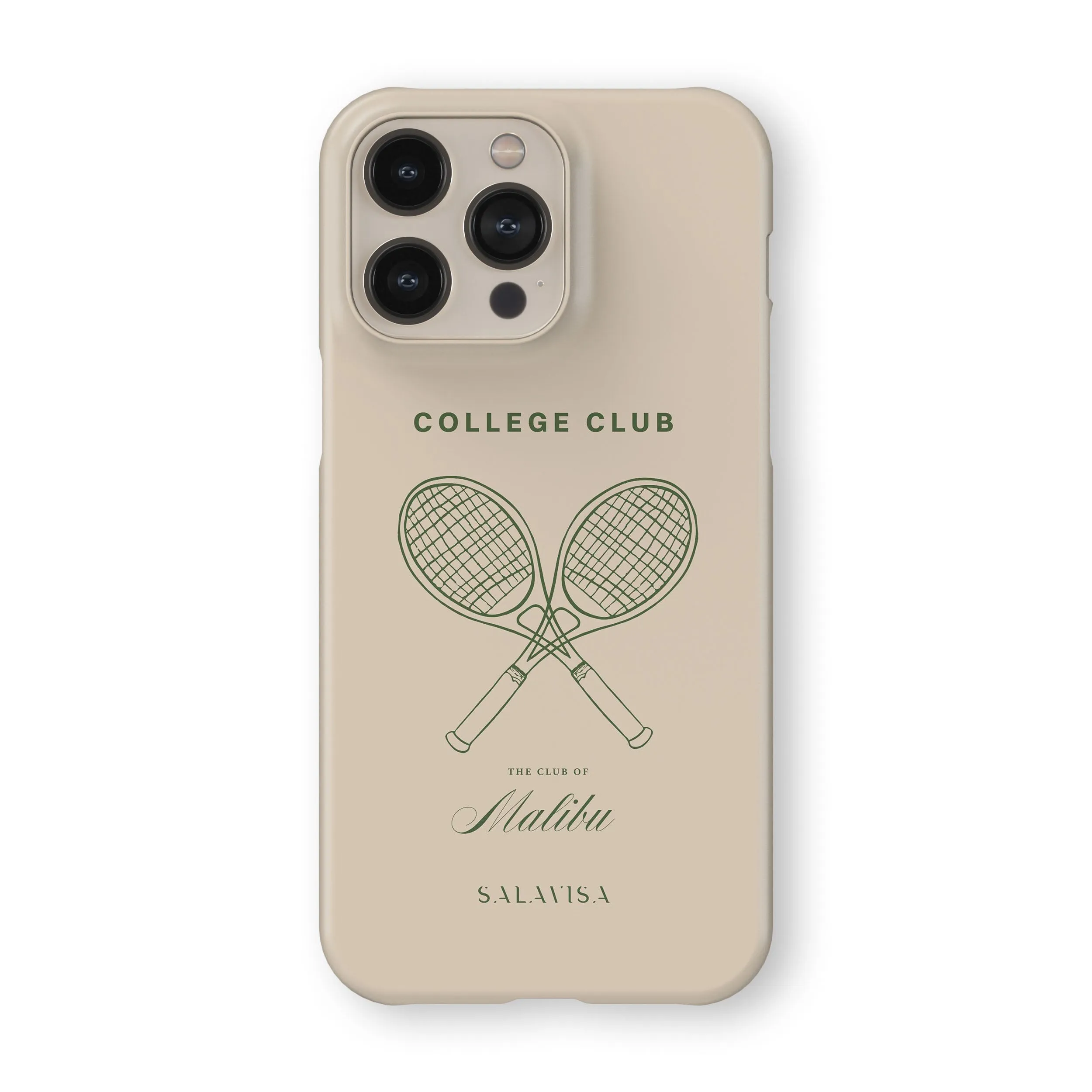 Hybrid Grip Finish Colorful Accent College Club Malibu Phone Case