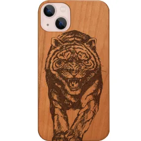 Angry Tiger - Engraved Phone Case Edge Protection