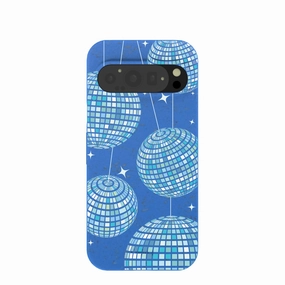 Electric Blue Blue Groove Google Pixel 9/9 Pro Case Durable Build Texture Color Accent