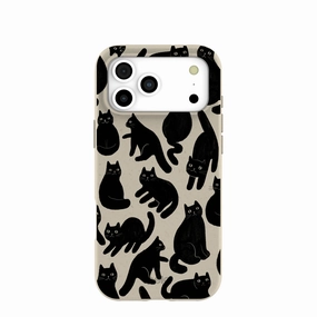 everyday elegance Smooth Grip London Fog Night Meowers iPhone 17 Pro Max Case
