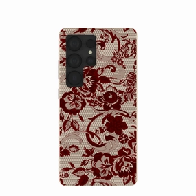 London Fog Crimson Veil Samsung Galaxy S25 Ultra Case Fashion Forward