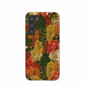Durable Look Seashell Cabins in the Woods Samsung Galaxy S23 (Plus) Case