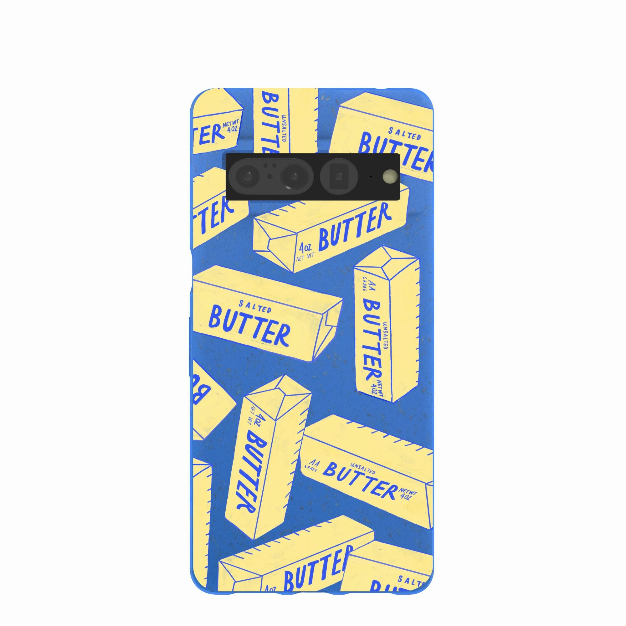 Electric Blue Butter Love Google Pixel 7 Pro Case Stylish Aesthetic Protective Detailing