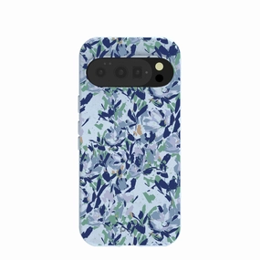 Powder Blue Blue Blooms Google Pixel 10/10 Pro Case Matte Coating Finish