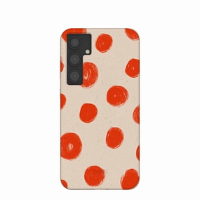 Seashell Cheery Dots Samsung Galaxy S24 (Plus) Case Stylish Aesthetic