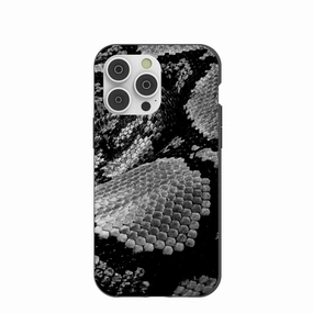 Grip Texture Black Snake Scale iPhone 14 Pro Max Case