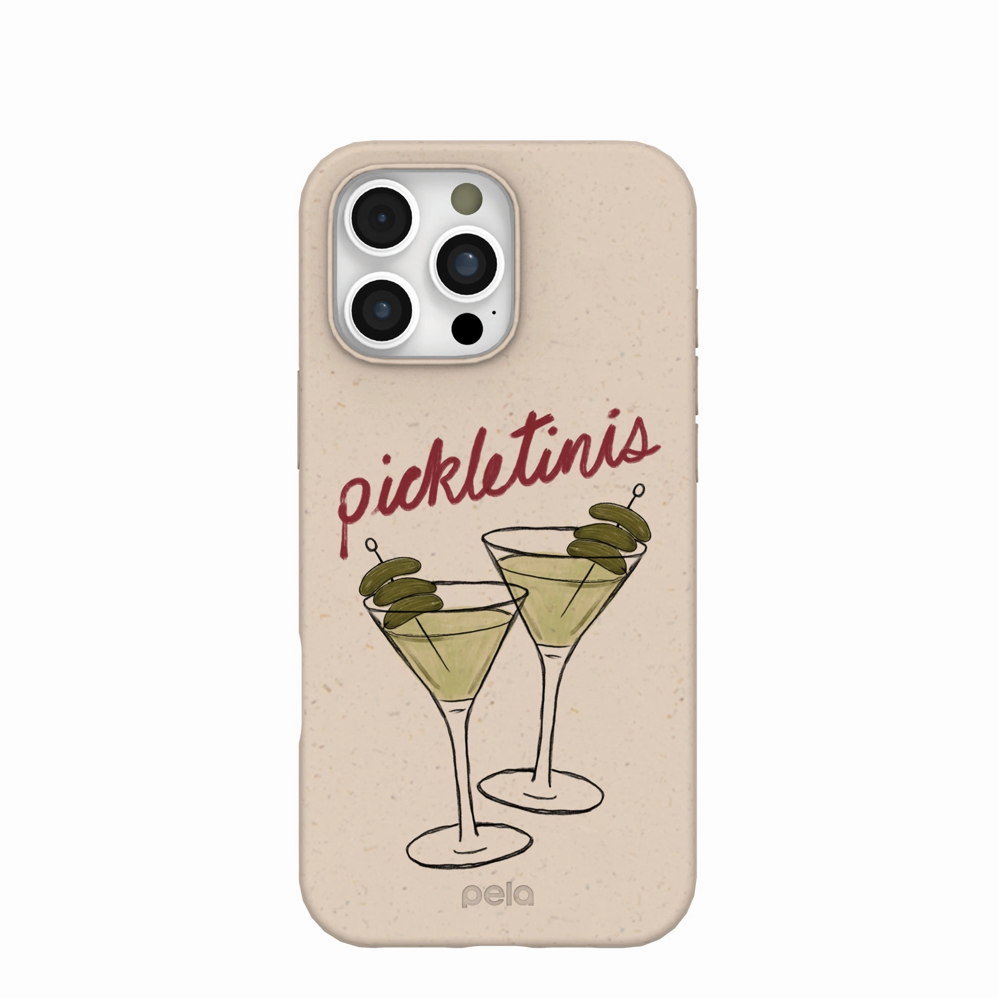 Durable Finish Strong Outline Seashell Pickletinis iPhone 16 Pro Max Case