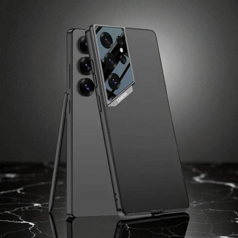Textured Grip Clear Back Raptor Armor Camera Lens Shield Case - Samsung