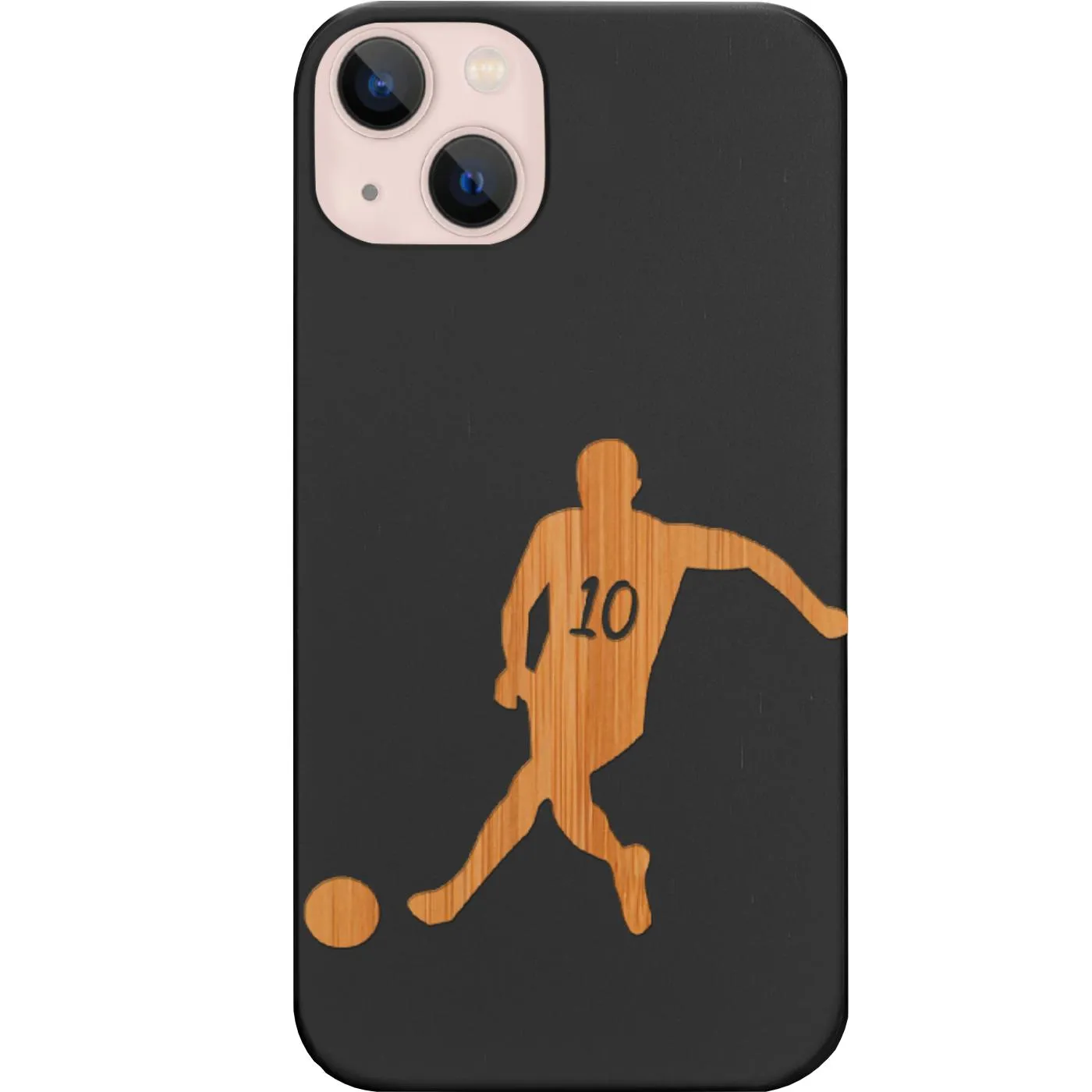 Tactile Feel Running Soccer Player - Engraved Phone Case