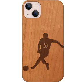 Running Soccer Player - Engraved Phone Case Lightweight Shell