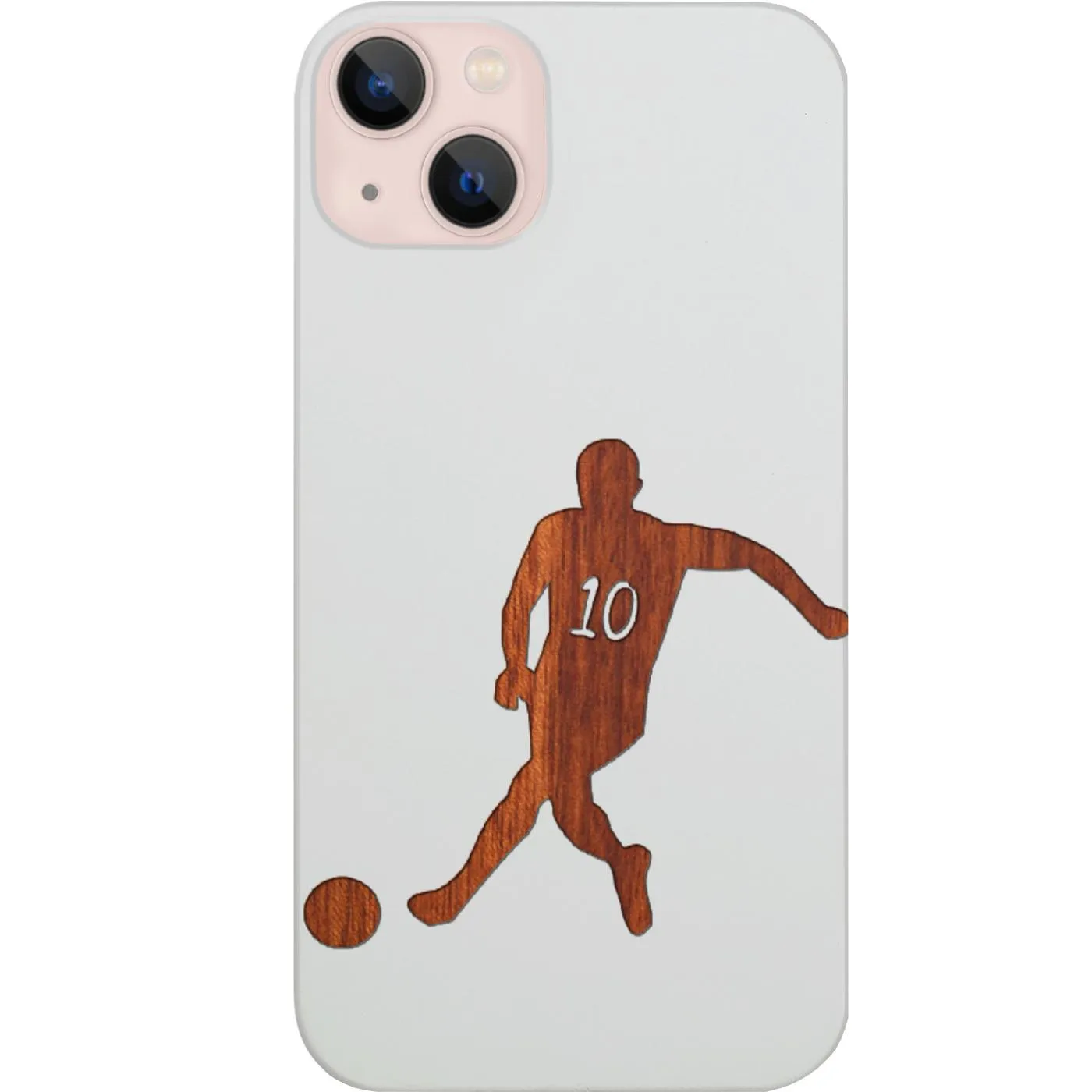 Light Protection Running Soccer Player - Engraved Phone Case