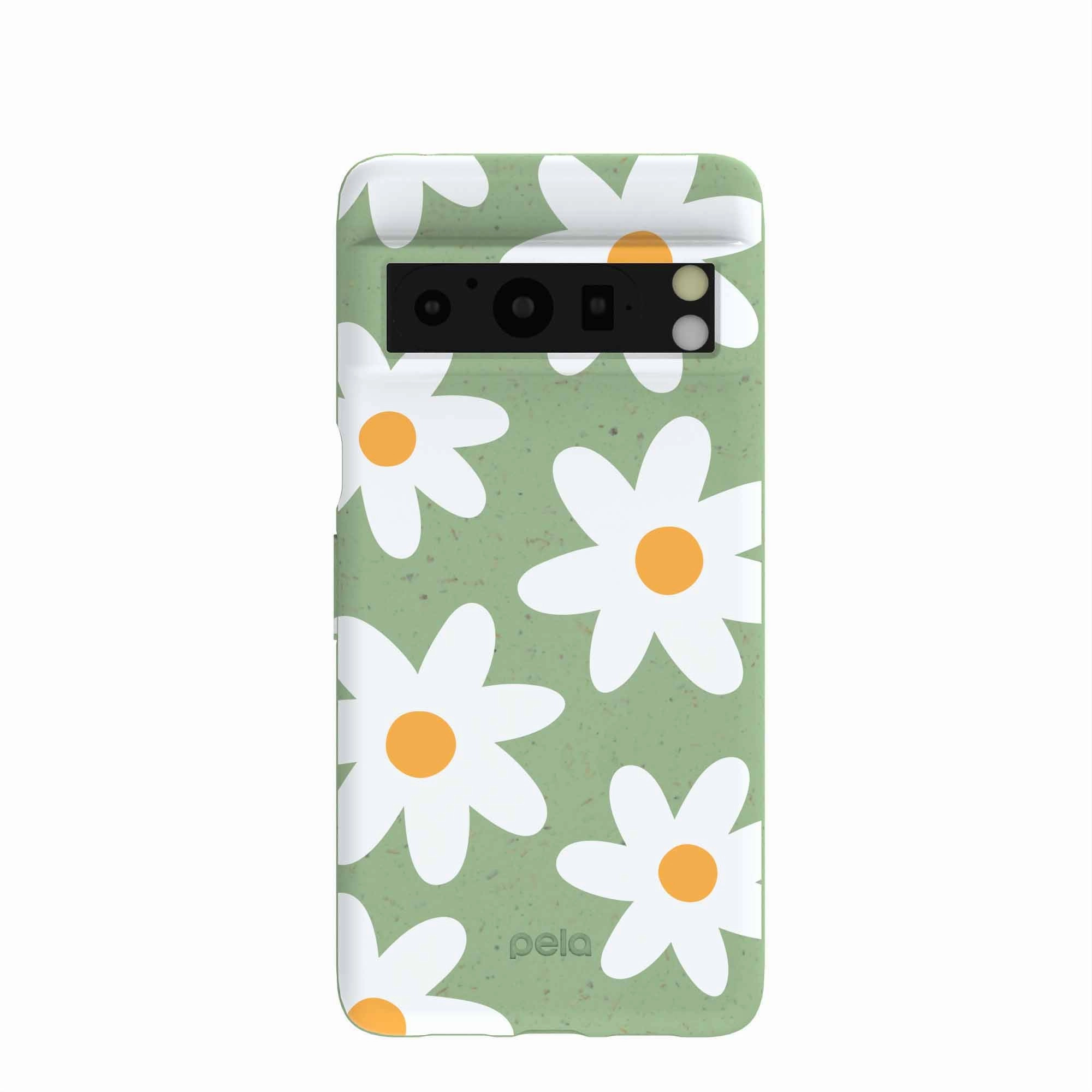 Stylish Color Sage Green Daisy Google Pixel 8 Pro Case