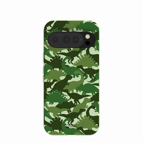 Sage Green Dino Camo Google Pixel 10/10 Pro Case Modern Edge Grip Enhanced