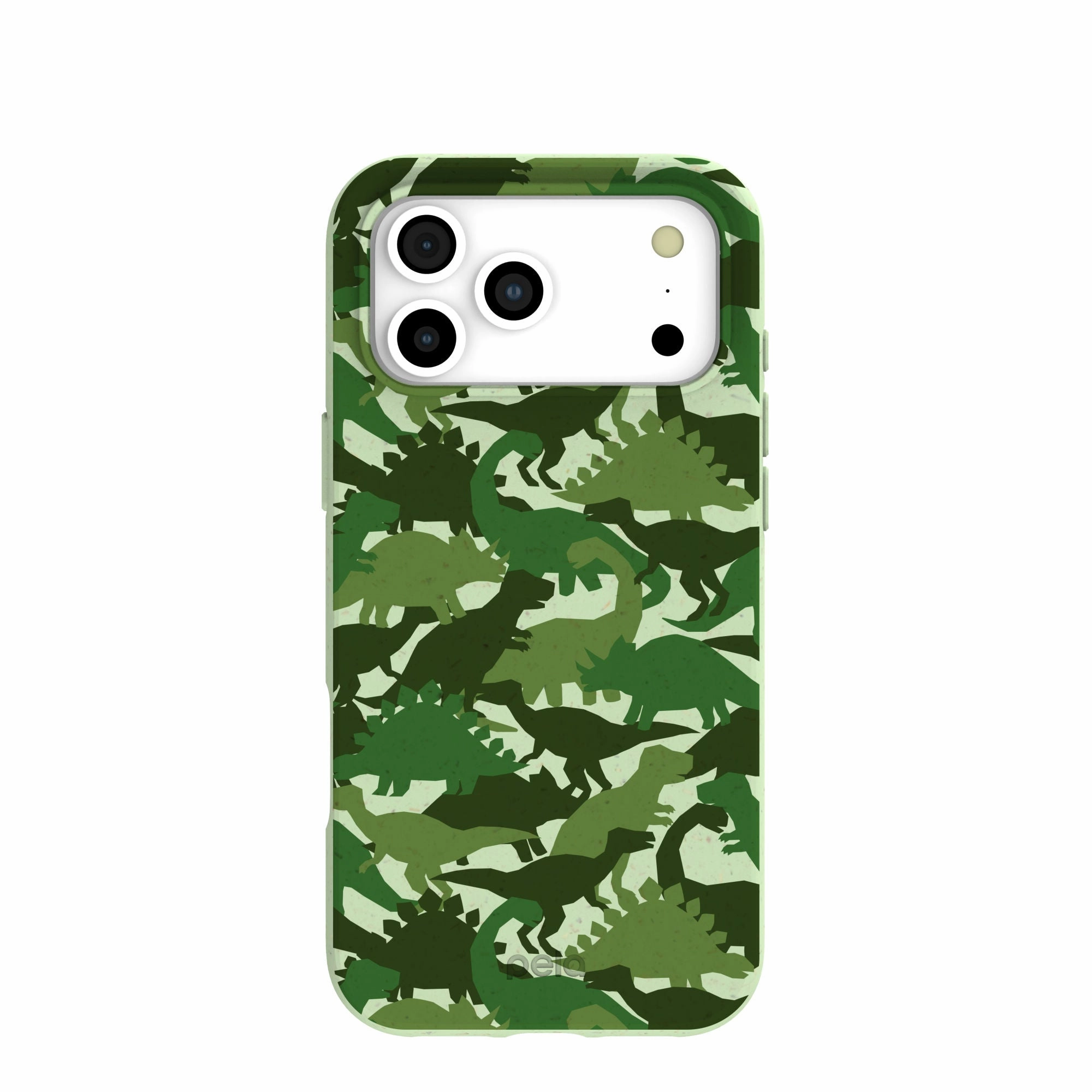Flexible Pattern Layer Scratch Guard Sage Green Dino Camo iPhone 17 Pro Max Case