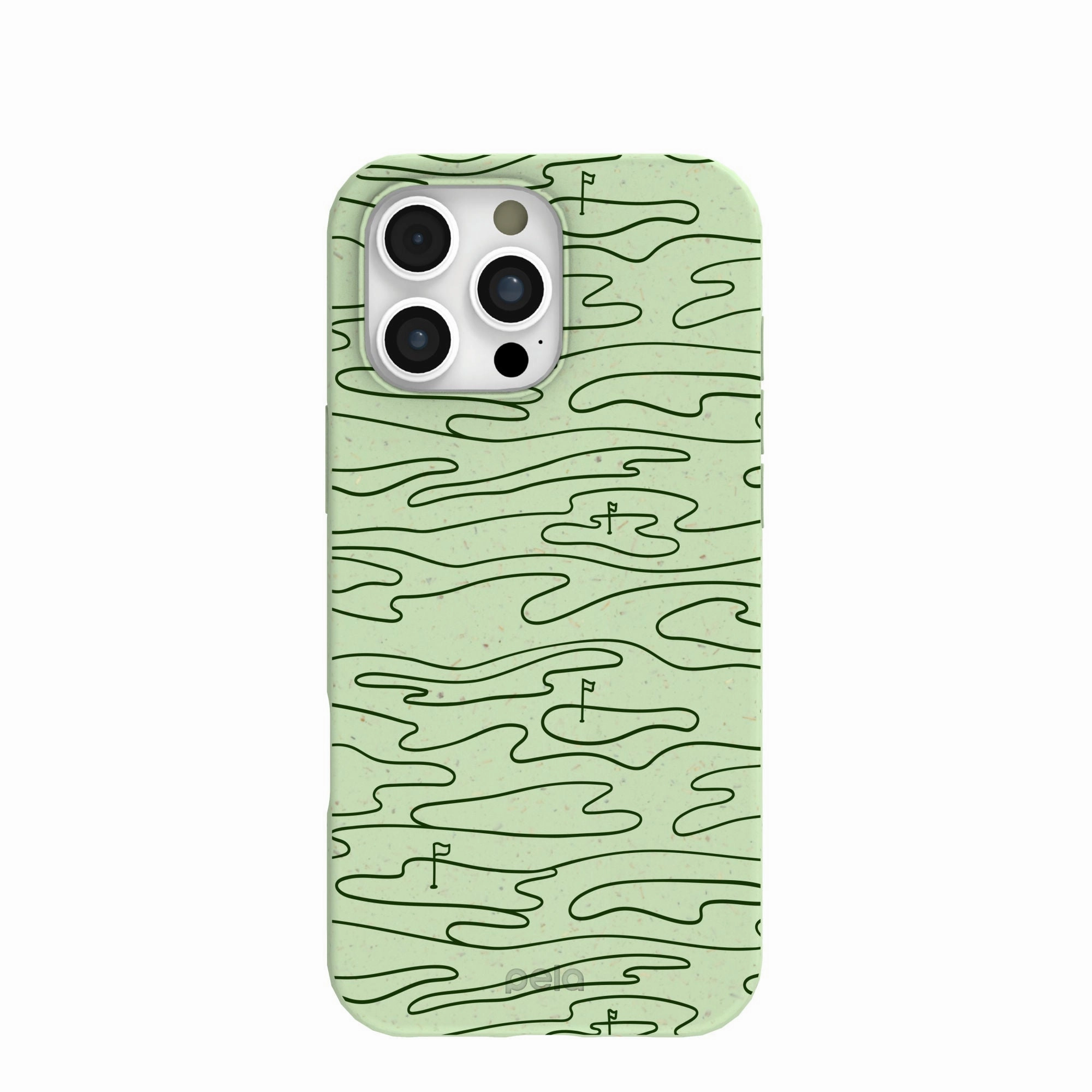 Sage Green Fairway iPhone 16 Pro Max Case Matte Look Design Soft Finish Layer