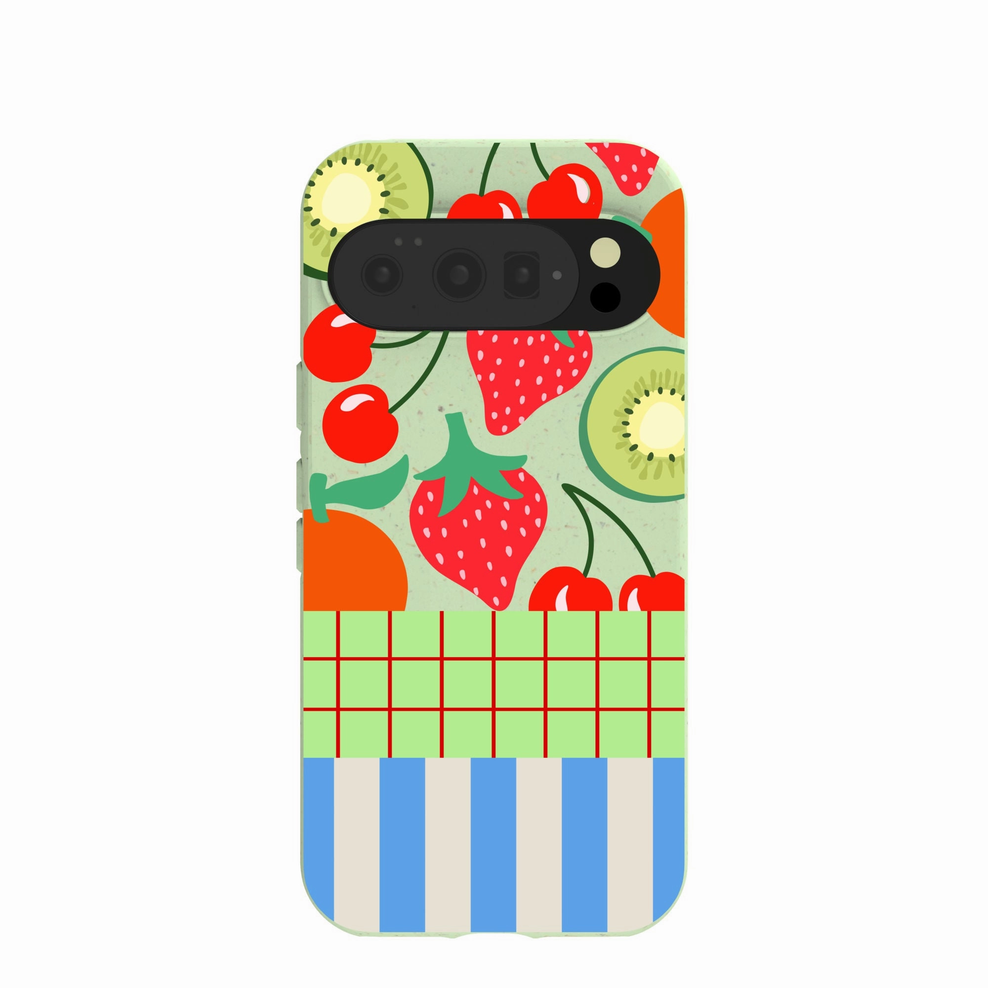 Sage Green Fresh Picnic Google Pixel 10/10 Pro Case Soft Grip Finish Polished Edge
