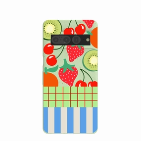 Sage Green Fresh Picnic Google Pixel 7 Pro Case Luxury Detail