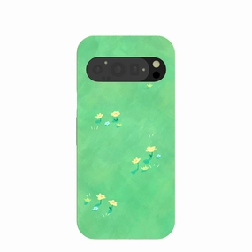 Sage Green Green Fields Google Pixel 9/9 Pro Case Minimal Edge Design