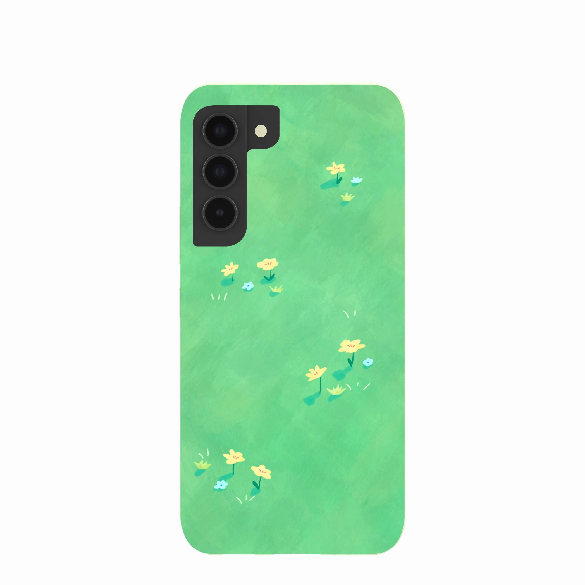 Sage Green Green Fields Samsung Galaxy S22 Case Wireless Compatible