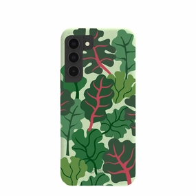 Sage Green Leafy Greens Samsung Galaxy S22 Case Fashion Texture everyday elegance