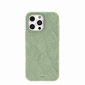 Comfort Texture Sage Green Lushy Leaves iPhone 16 Pro Max Case