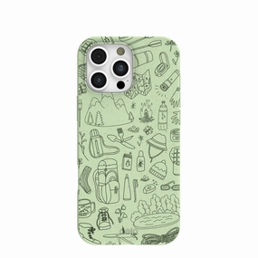 Sage Green Ready to Hike iPhone 16 Pro Max Case Tactile Feel Urban Design