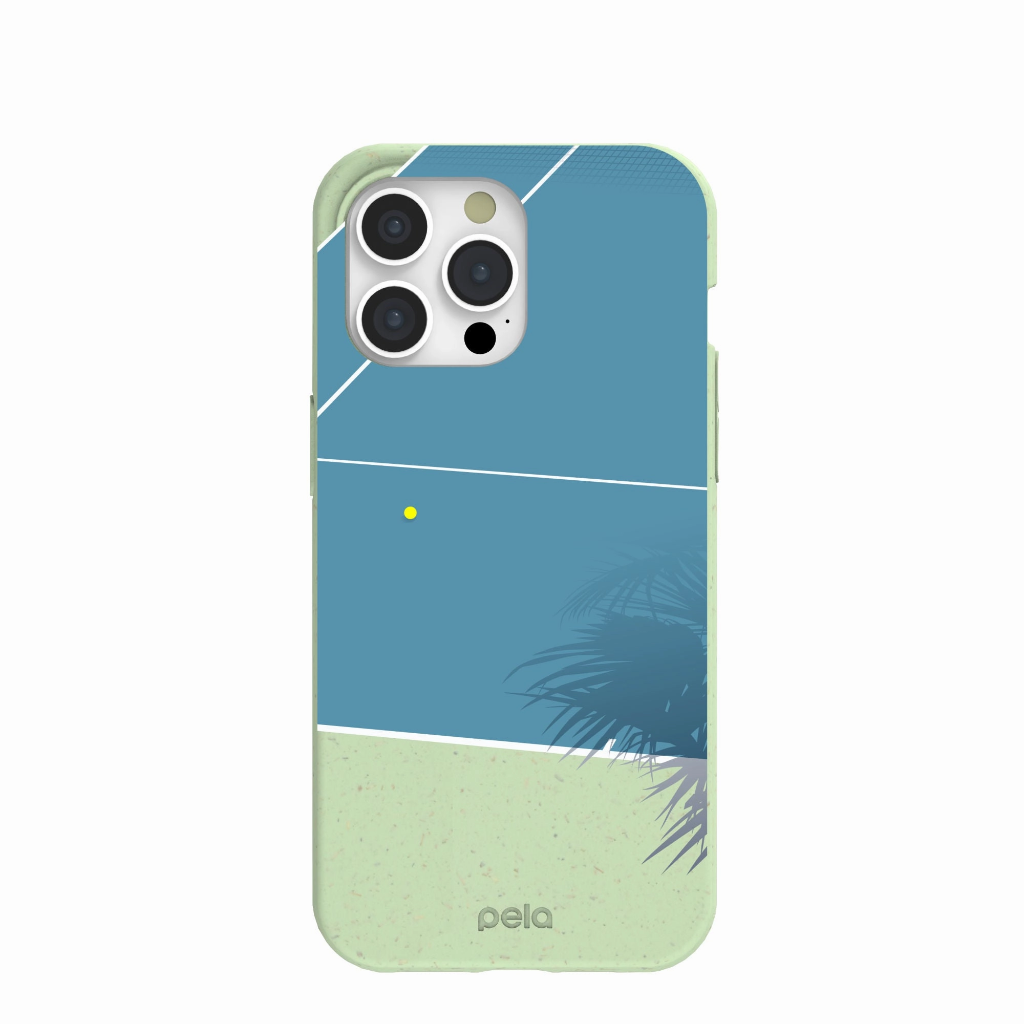 Flexible Grip Texture Office use Sage Green Tennis Court iPhone 15 Pro Max Case