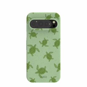 Sage Green Tiny Turtles Google Pixel 9/9 Pro Case Modern Style