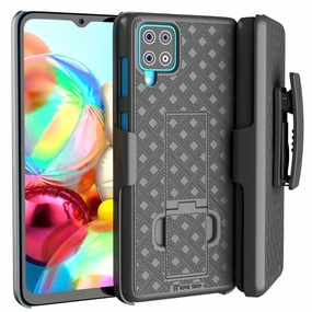 Samsung Galaxy A12 Belt Clip Holster Phone Case Smooth Lining Premium Grip