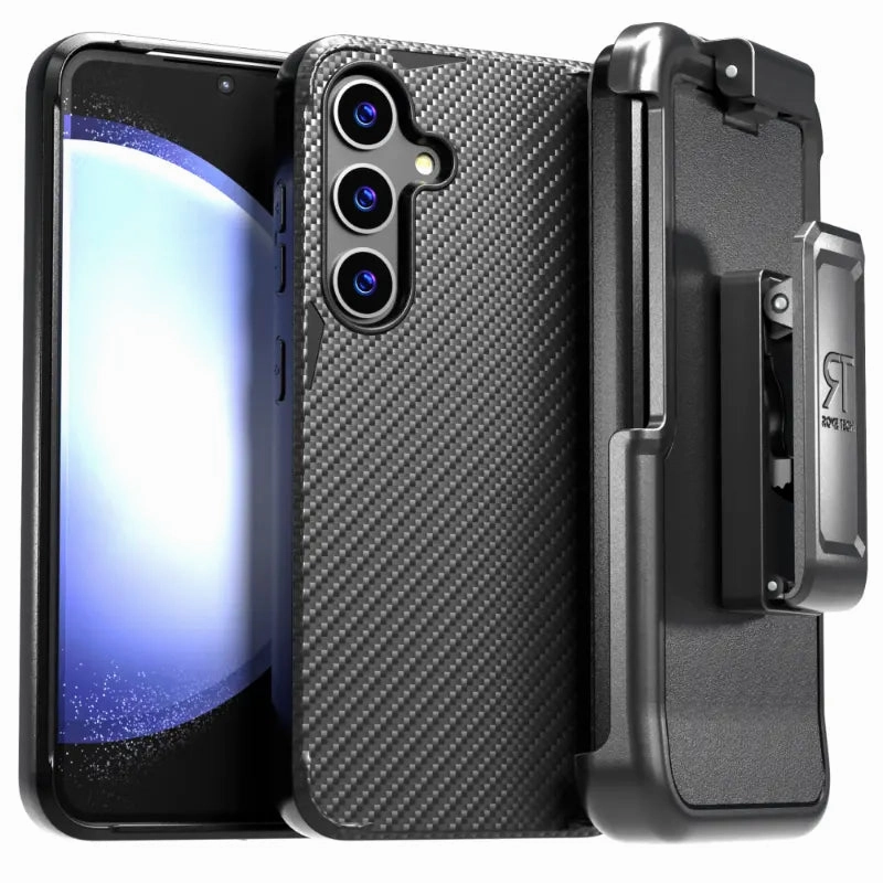 Samsung Galaxy S24 (2024) Protective Shockproof Case with Belt Clip Holster Flexible structure Smooth Layer Texture