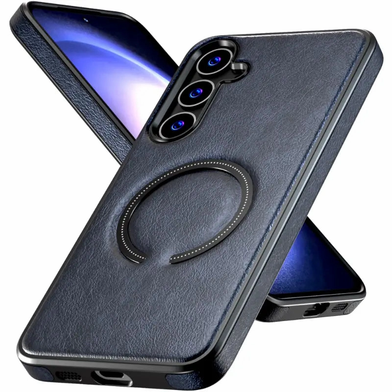 Samsung Galaxy S24 Plus 6.7" (2024) Leather Case with Magsafe Comfort Texture Modern Detail