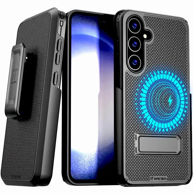 Samsung Galaxy S24 Plus Magsafe Holster Phone Case With Belt Clip Protective Form Texture