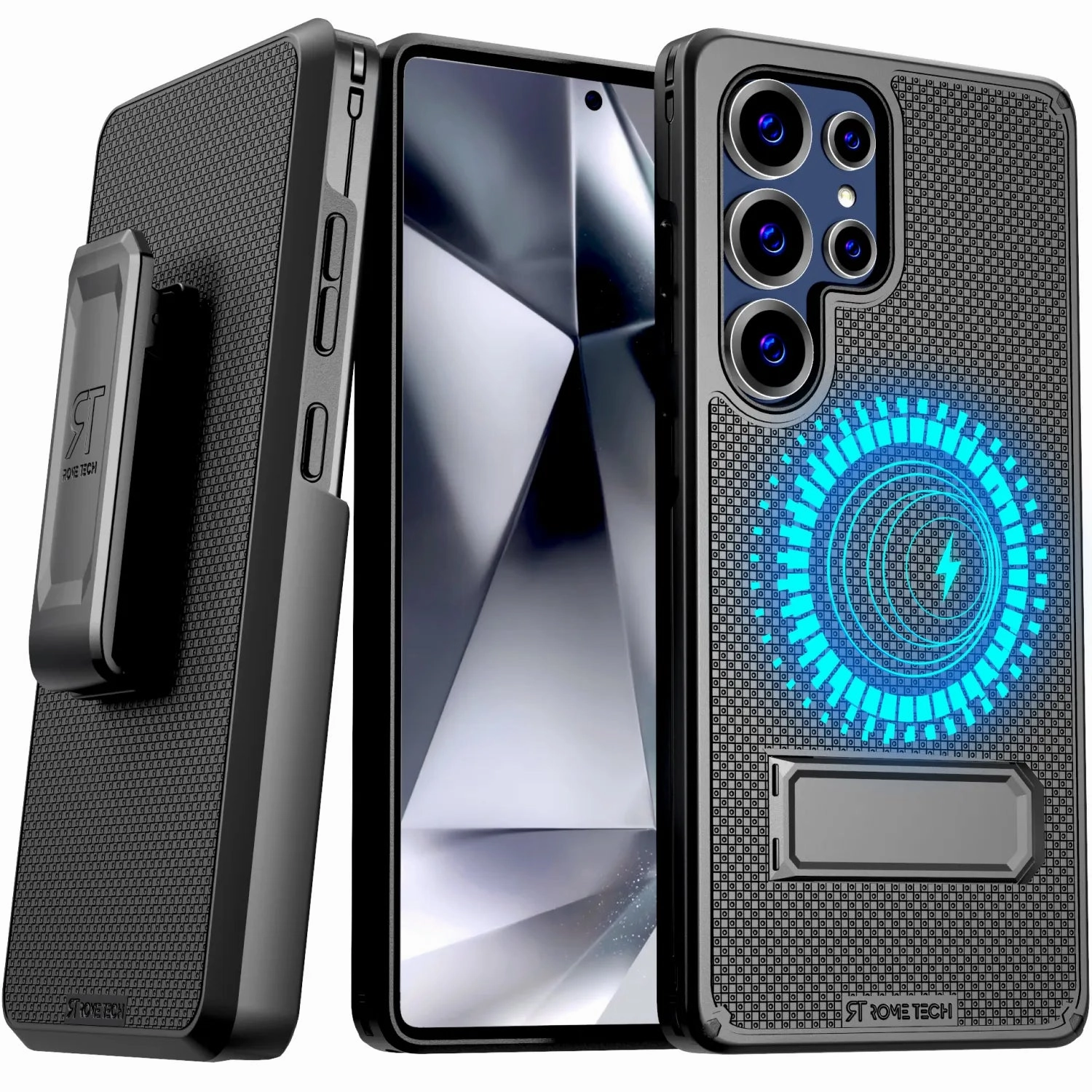 Samsung Galaxy S25 Ultra Magsafe Holster Phone Case With Belt Clip Premium Texture Layer