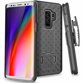 Elegant Surface Texture Creative Style Samsung Galaxy S9 Plus Belt Clip Holster Phone Case