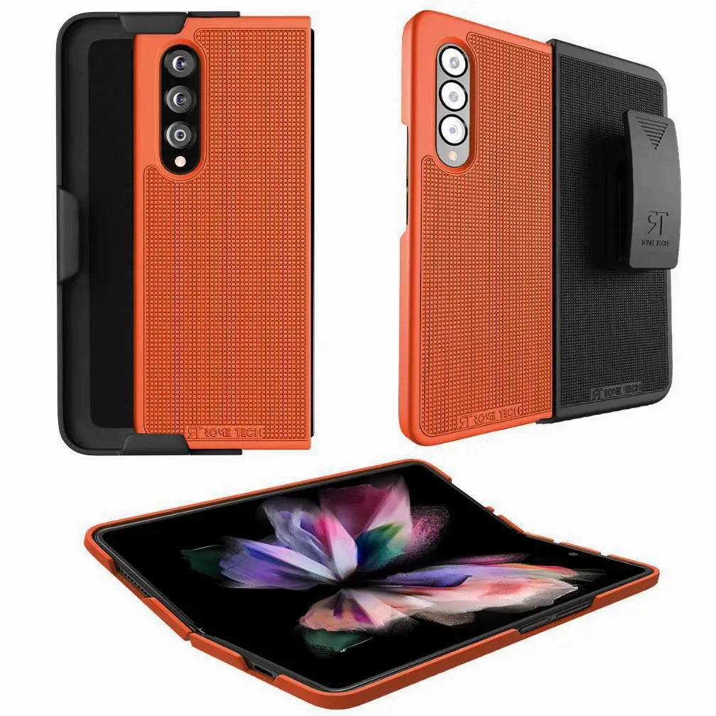 Samsung Galaxy Z Fold 3 Belt Clip Holster Phone Case Color Layer Stylish Color