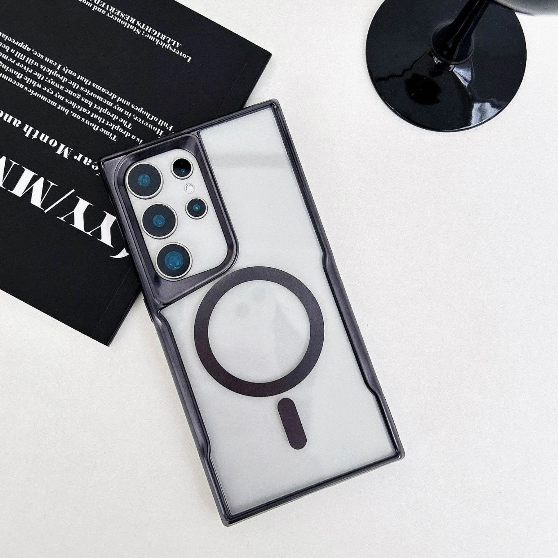 Hybrid Texture Layer Brilliance Acrylic Clarity MagSafe Case - Samsung