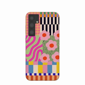Seashell Abstract Cake Samsung Galaxy S24 (Plus) Case Minimal Shield Texture