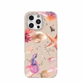 Shock Resistant Seashell Aqua Dreams iPhone 16 Pro Max Case