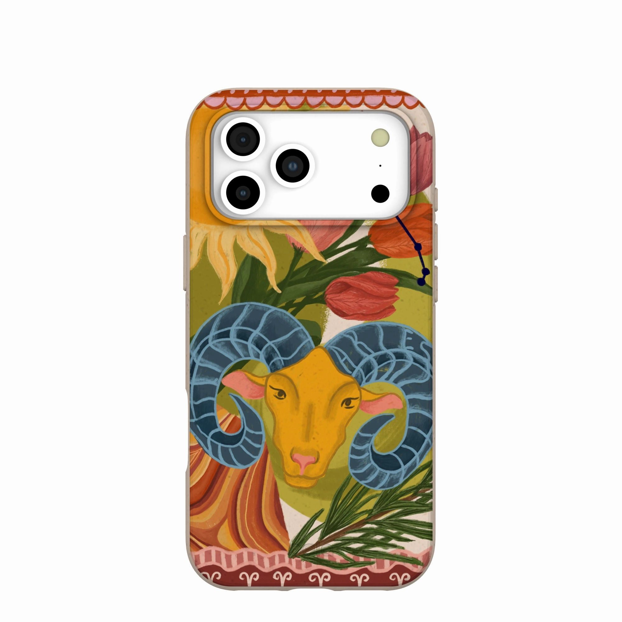 Seashell Aries Ram iPhone 17 Pro Max Case Premium Edge