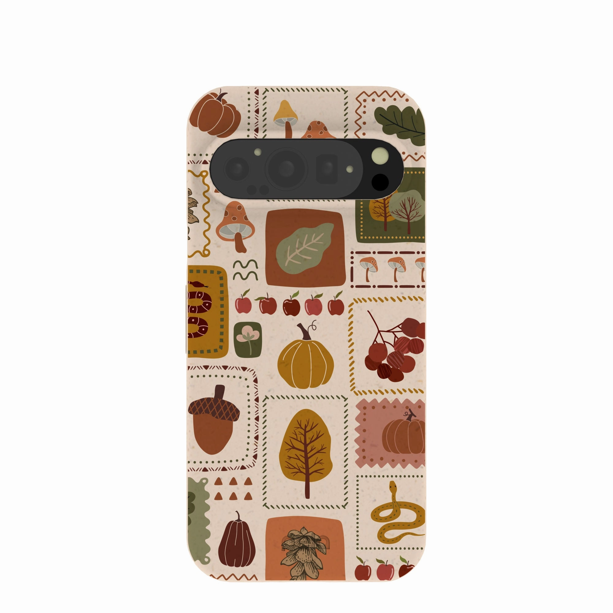 Seashell Autumn Patch Google Pixel 9/9 Pro Case Durable Edge Layer Minimal Design